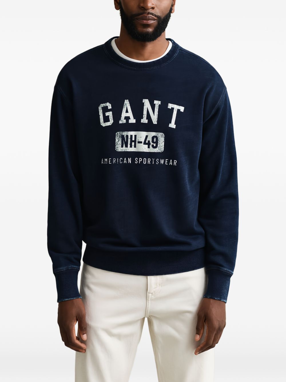 logo-print crew-neck sweatshirt
