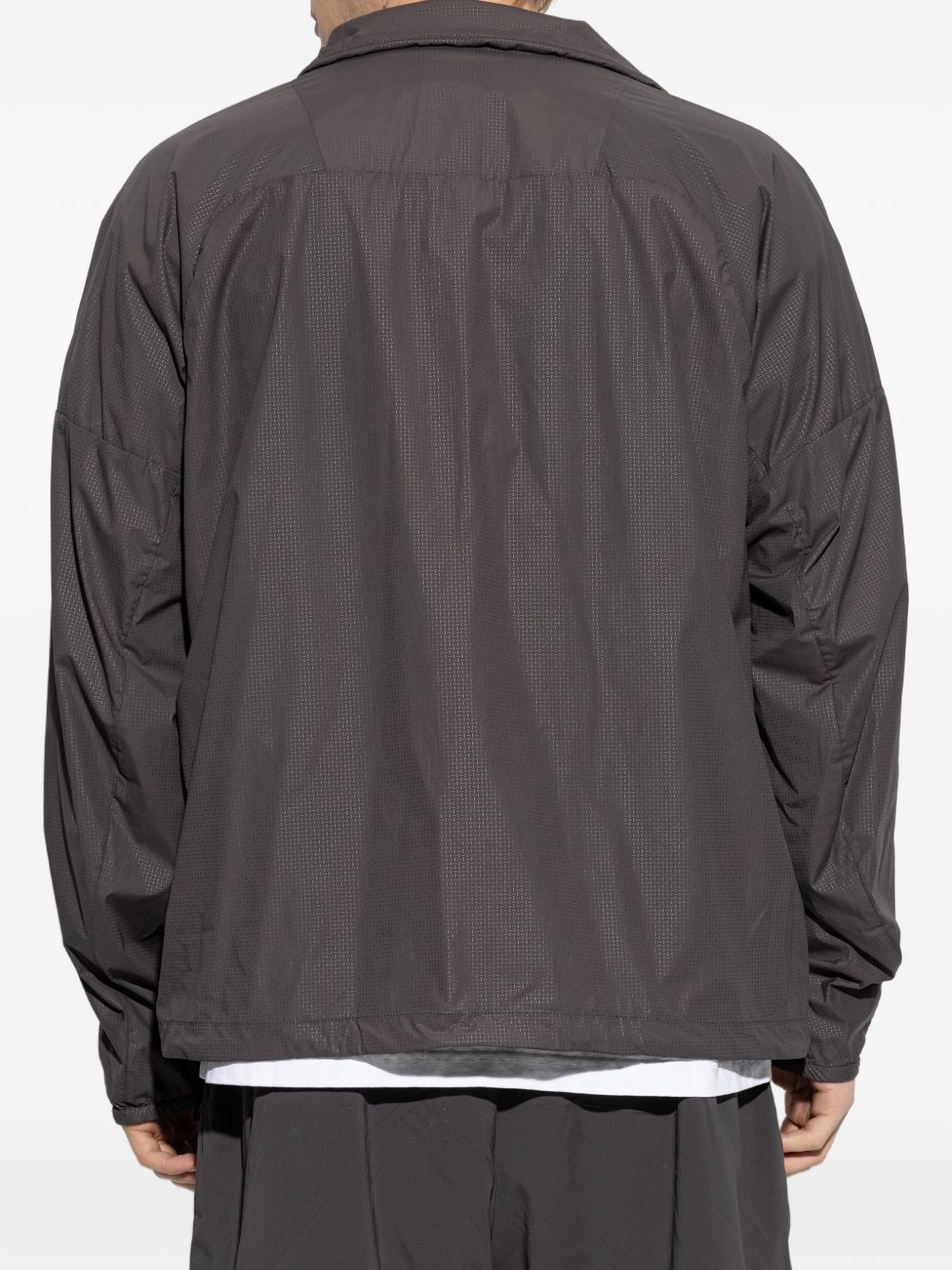 textured zip jacket