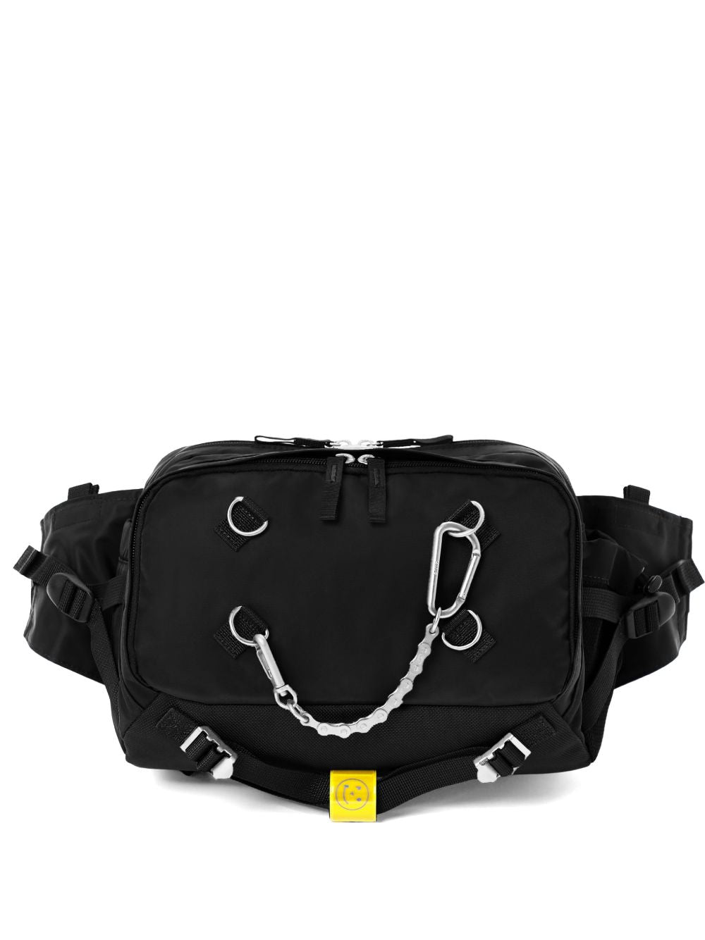 chain-detail shoulder bag