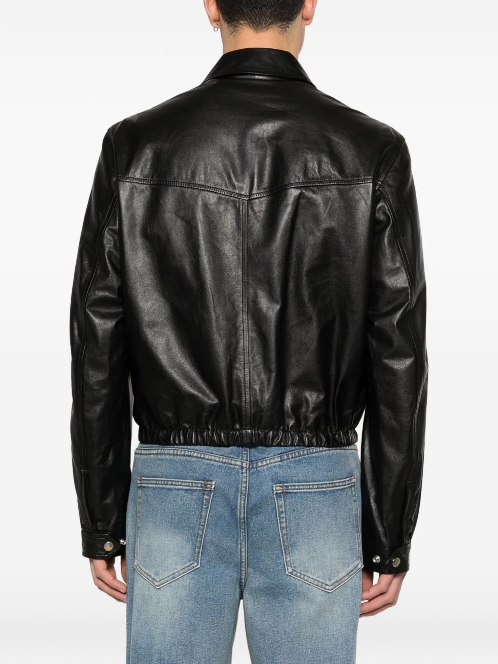 collared zip-fastening jacket