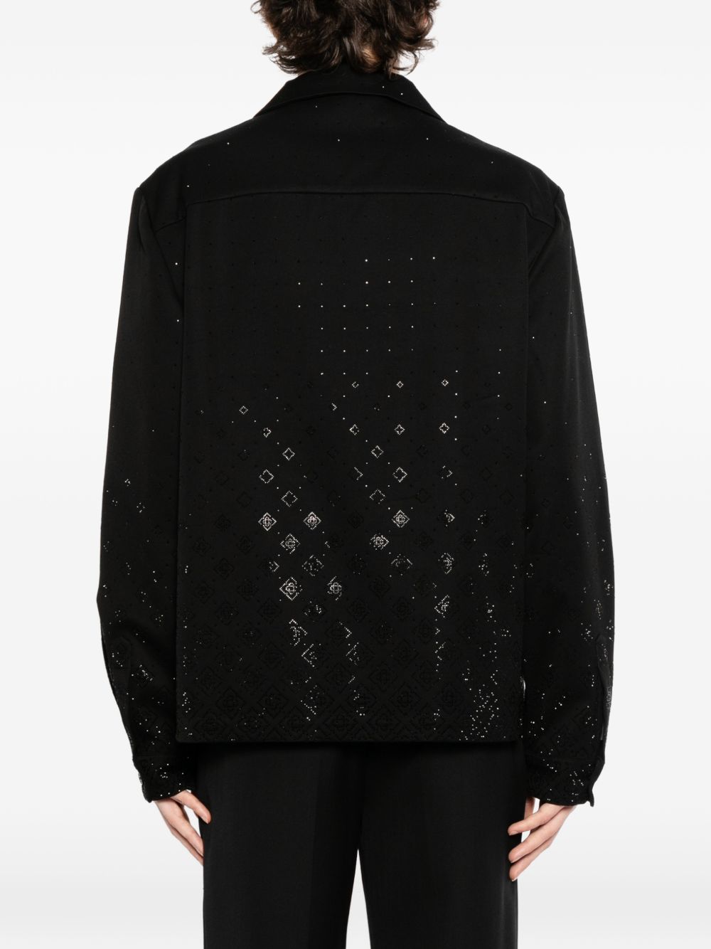 crystal embellishment shirt