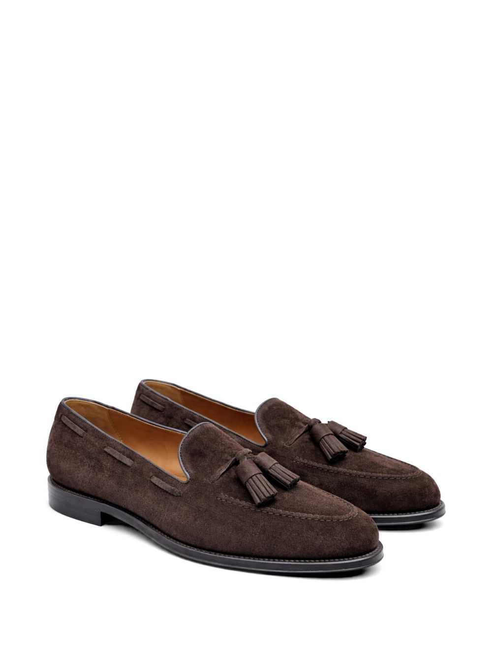 tassel-detail suede loafers