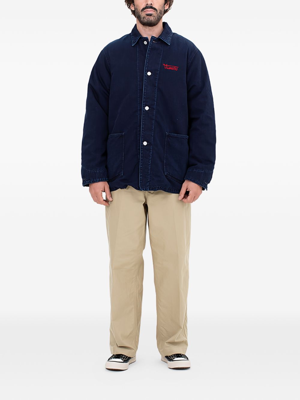 indigo logo jacket