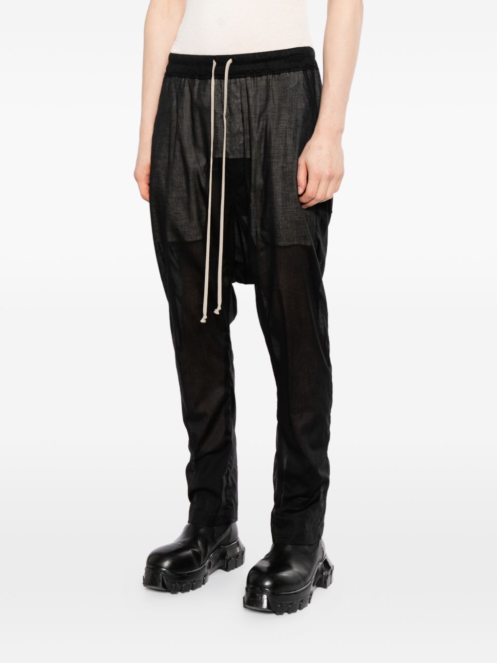 drawstring silm trousers