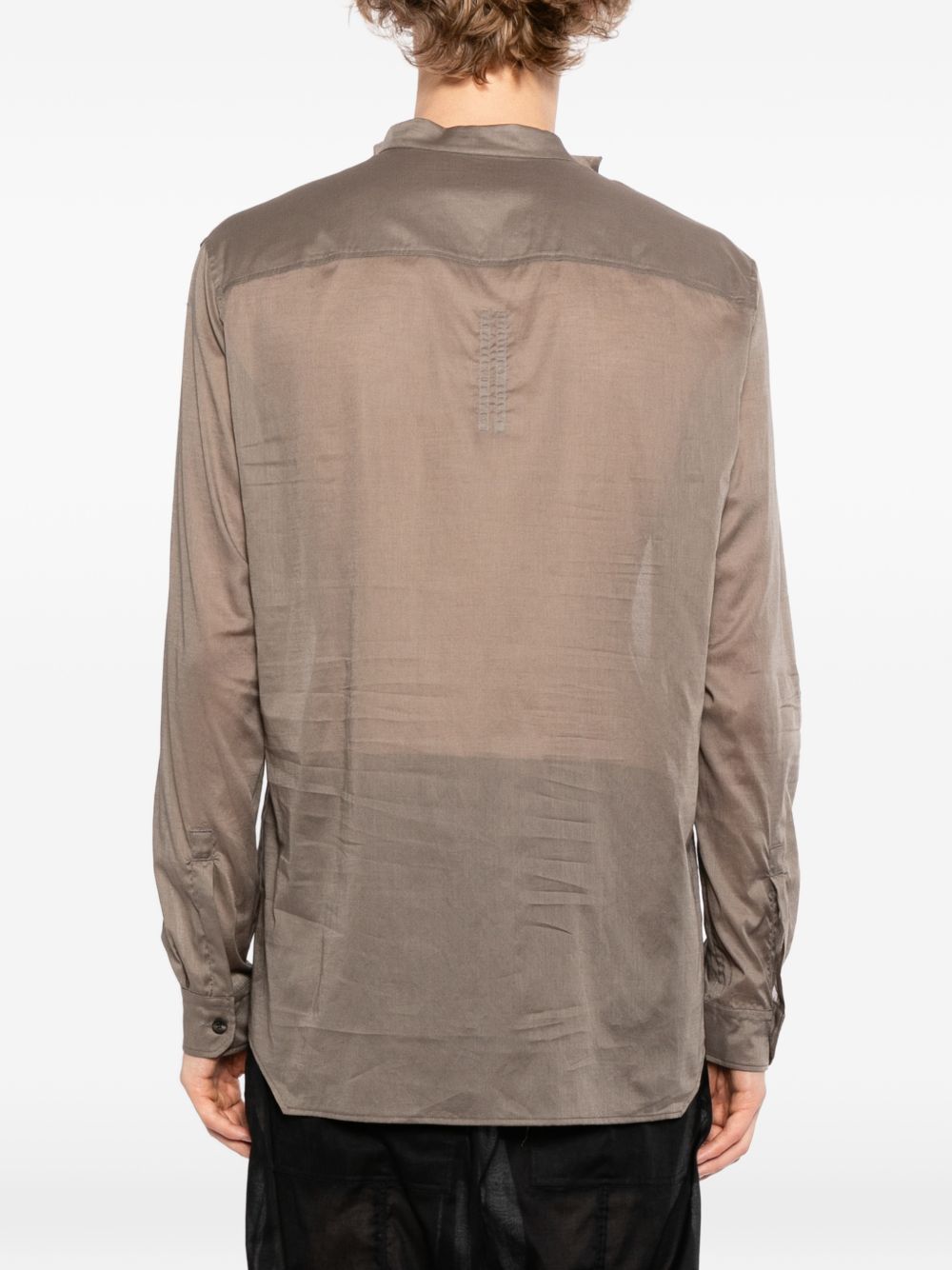 high neck island shirt