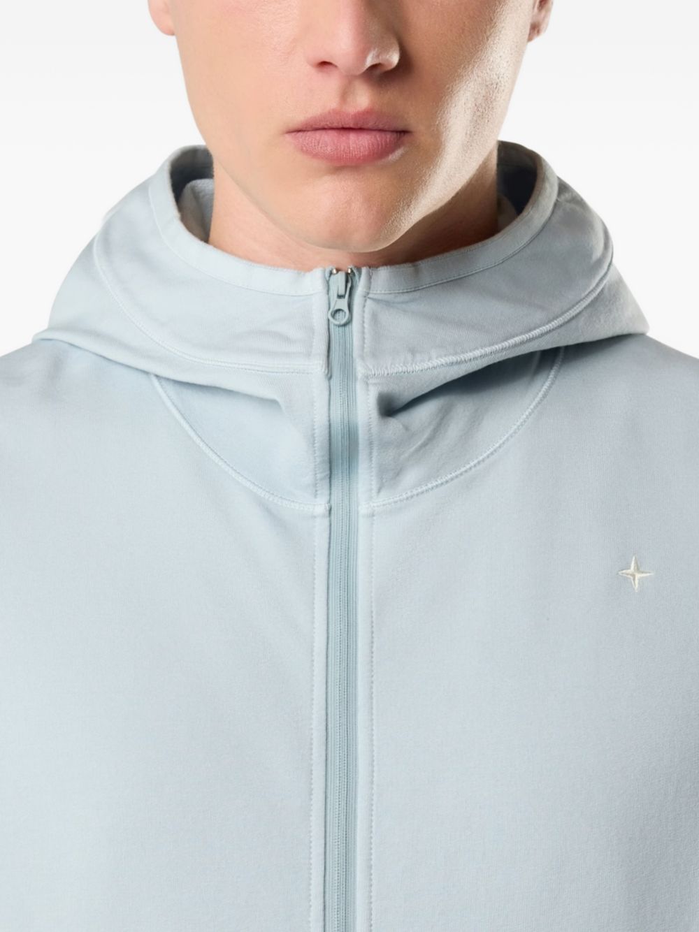 Stellina zip-fastening hoodie