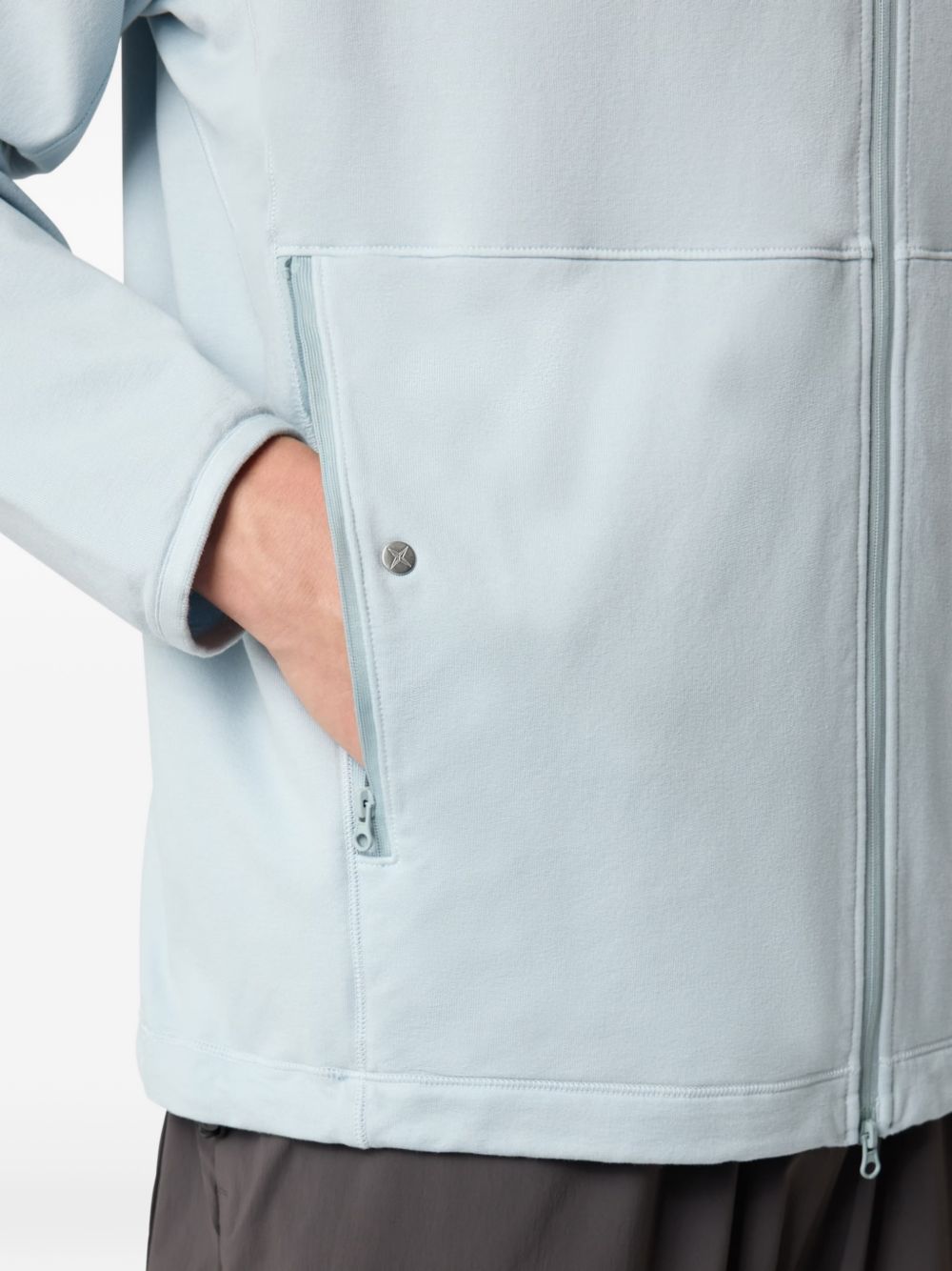 Stellina zip-fastening hoodie
