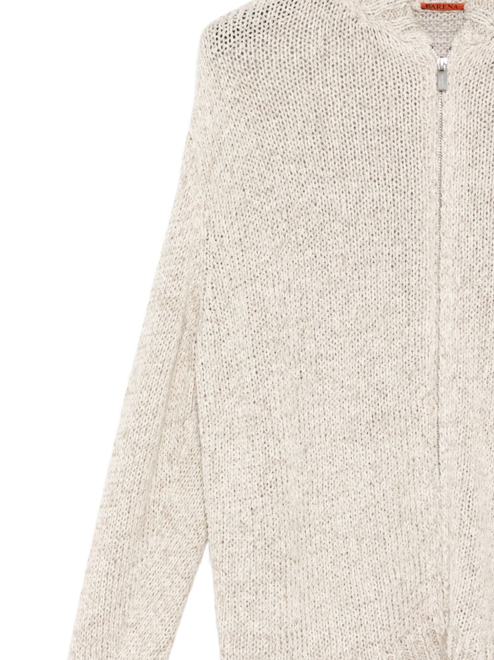 zip knitted cardigan
