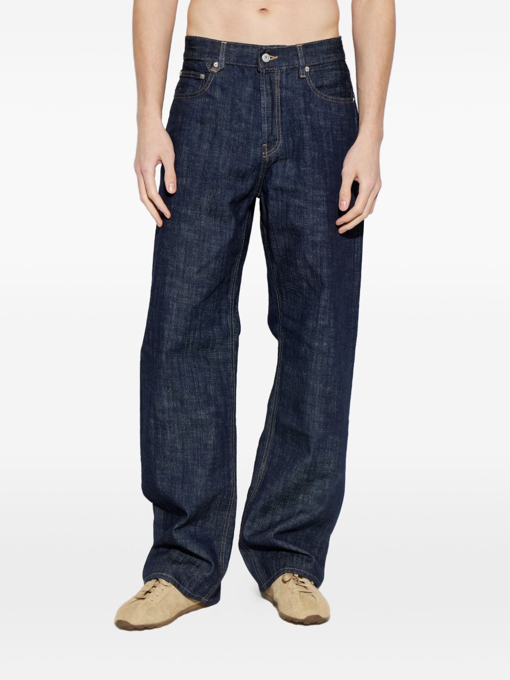 de-Nîmes straight-leg jeans