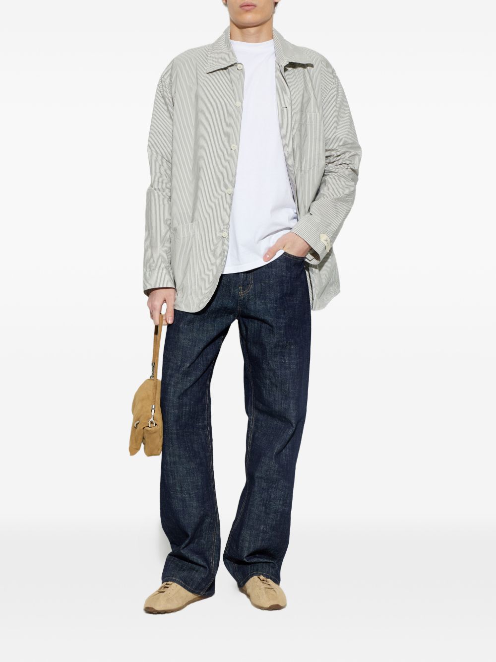 de-Nîmes straight-leg jeans