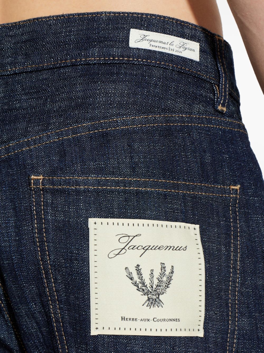 de-Nîmes straight-leg jeans