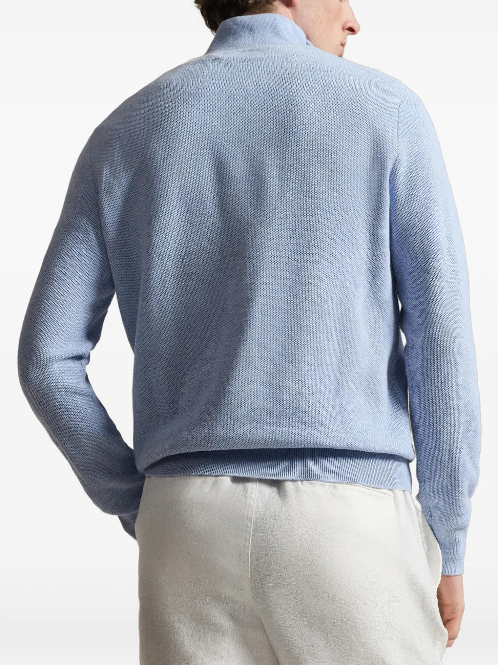 quarter zip knit sweater