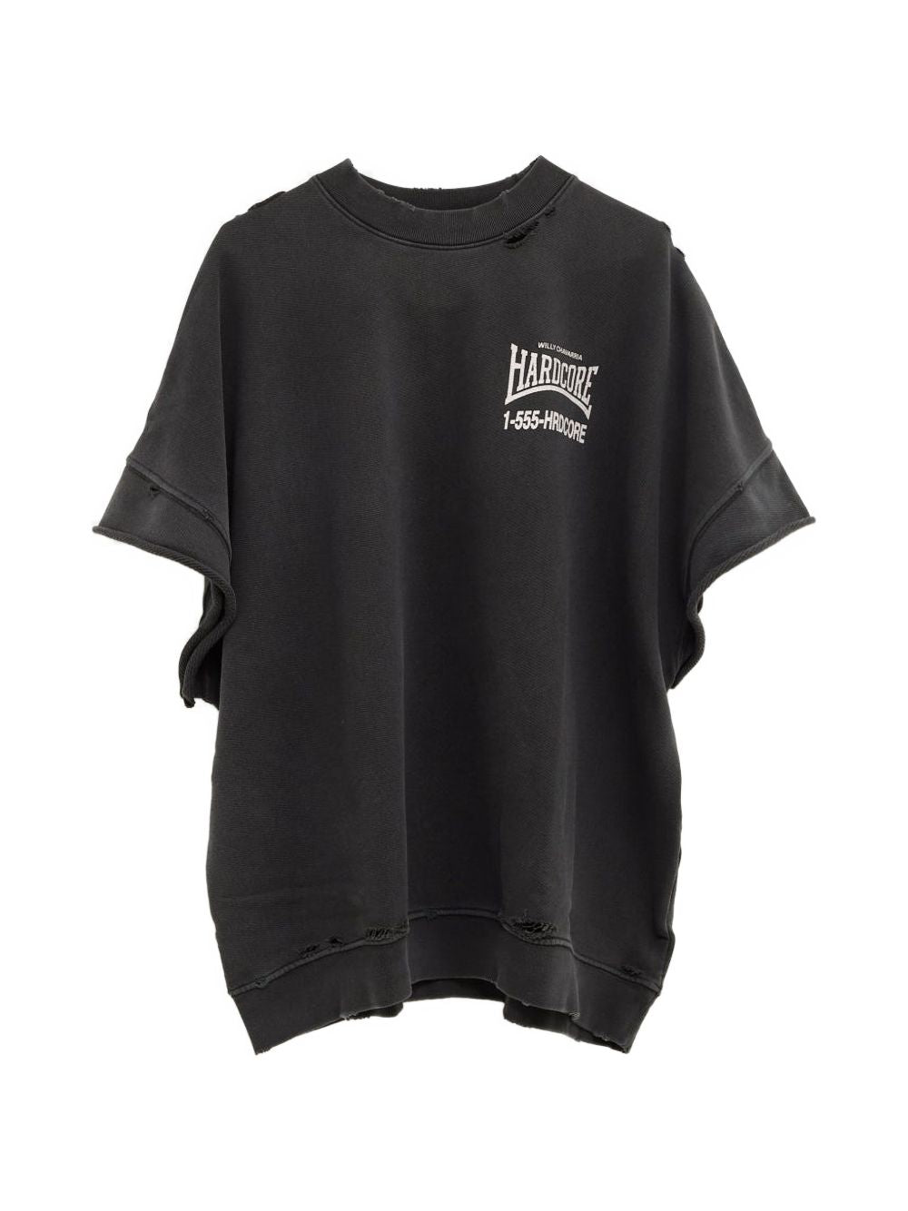 ripped graphic T-shirt