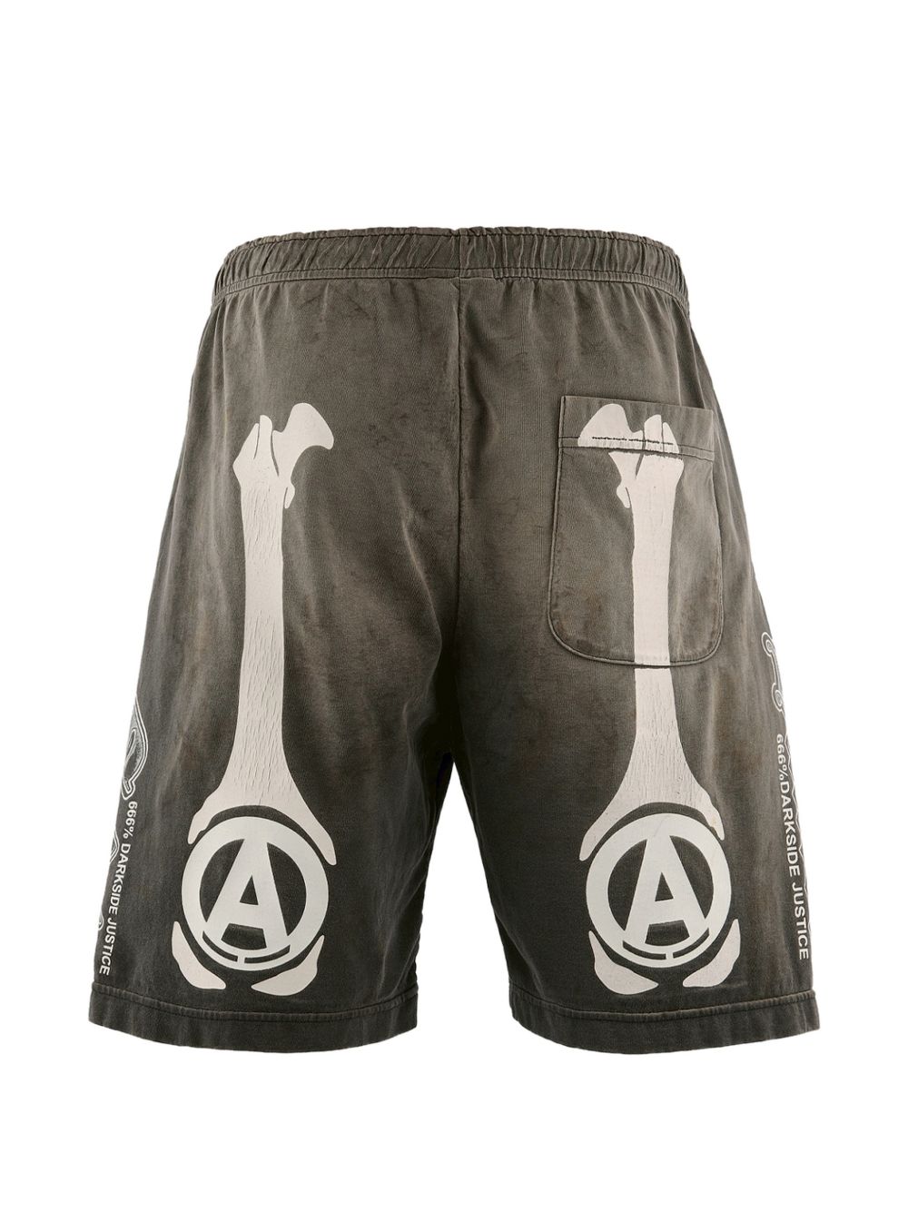 bone-print shorts