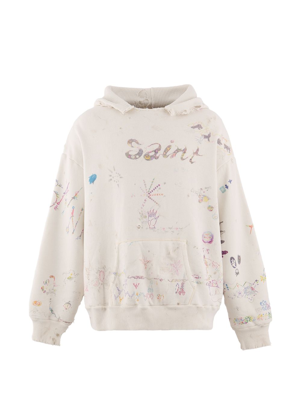 graphic-print hoodie