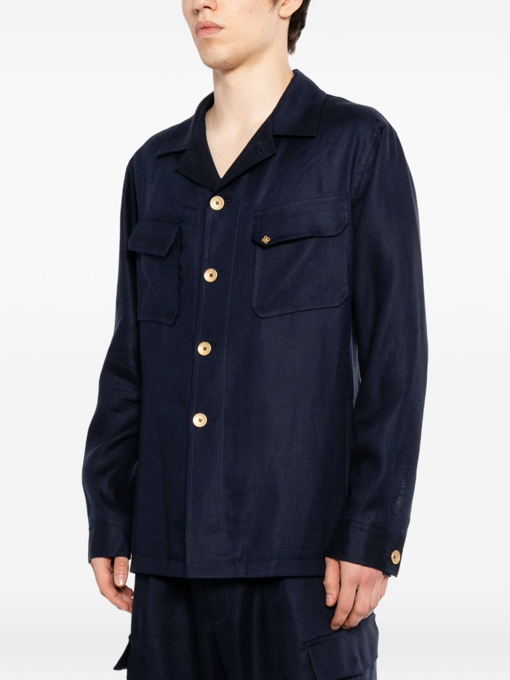 chest flap pocekts jacket