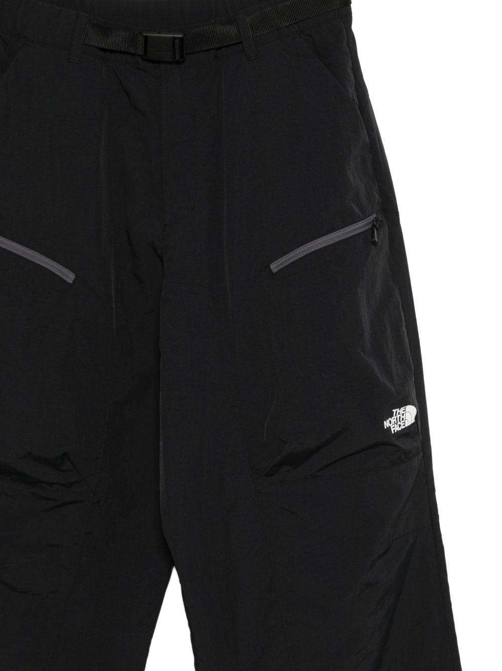 belted straight-leg trousers