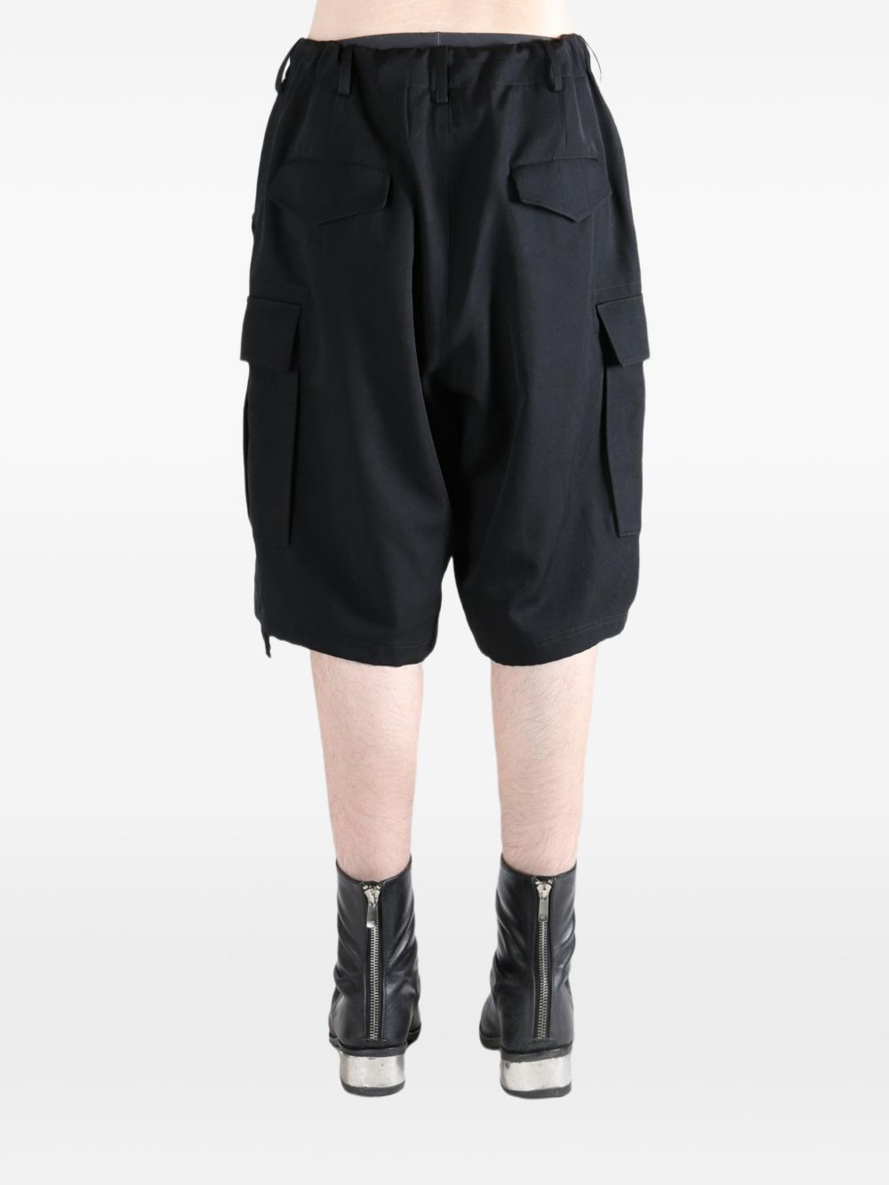 pleated cargo shorts