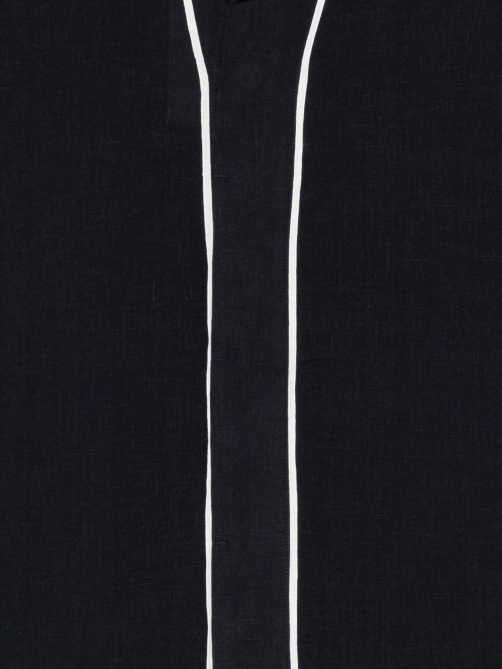 short-sleeve piped shirt
