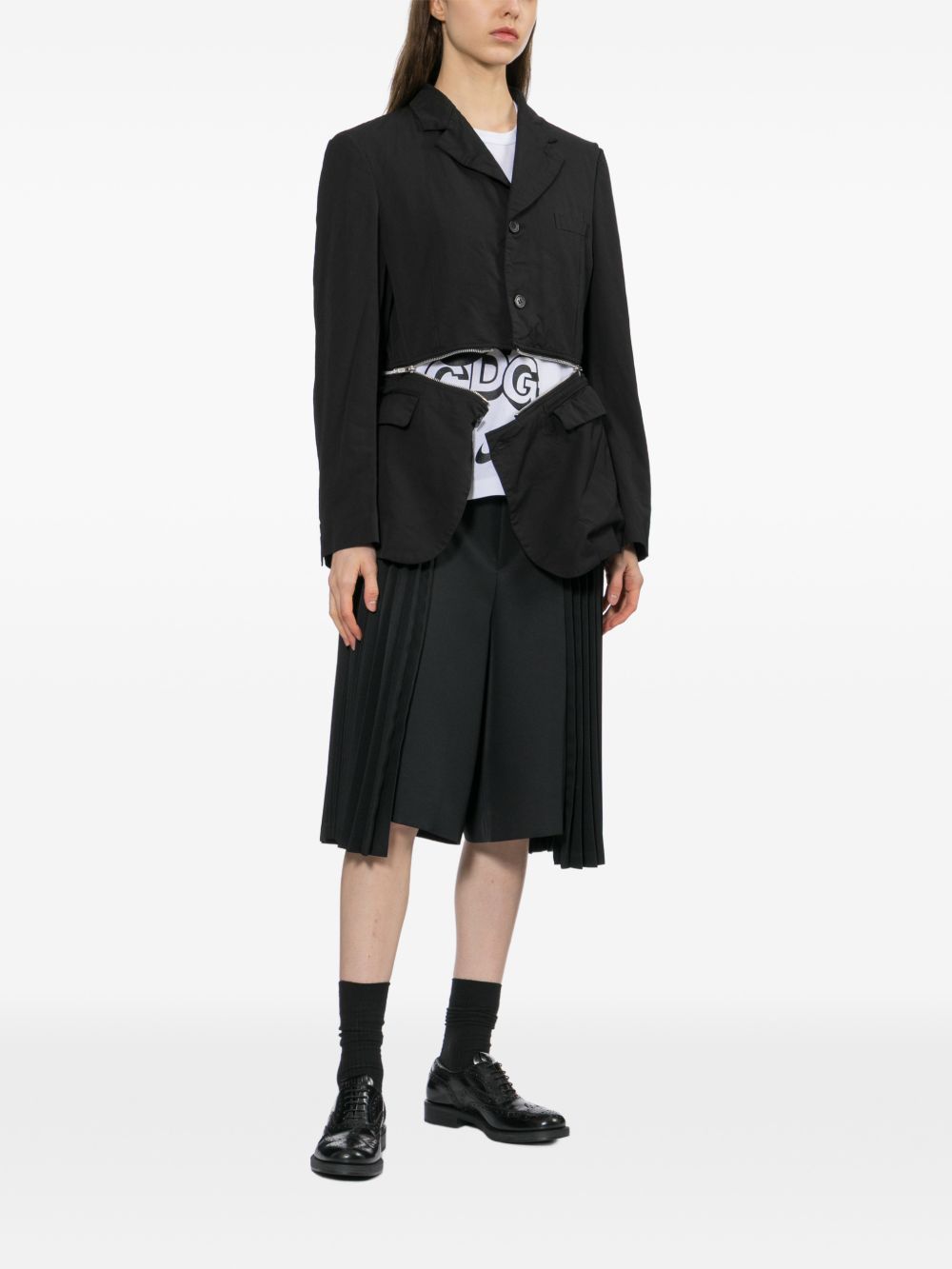 pleated shorts