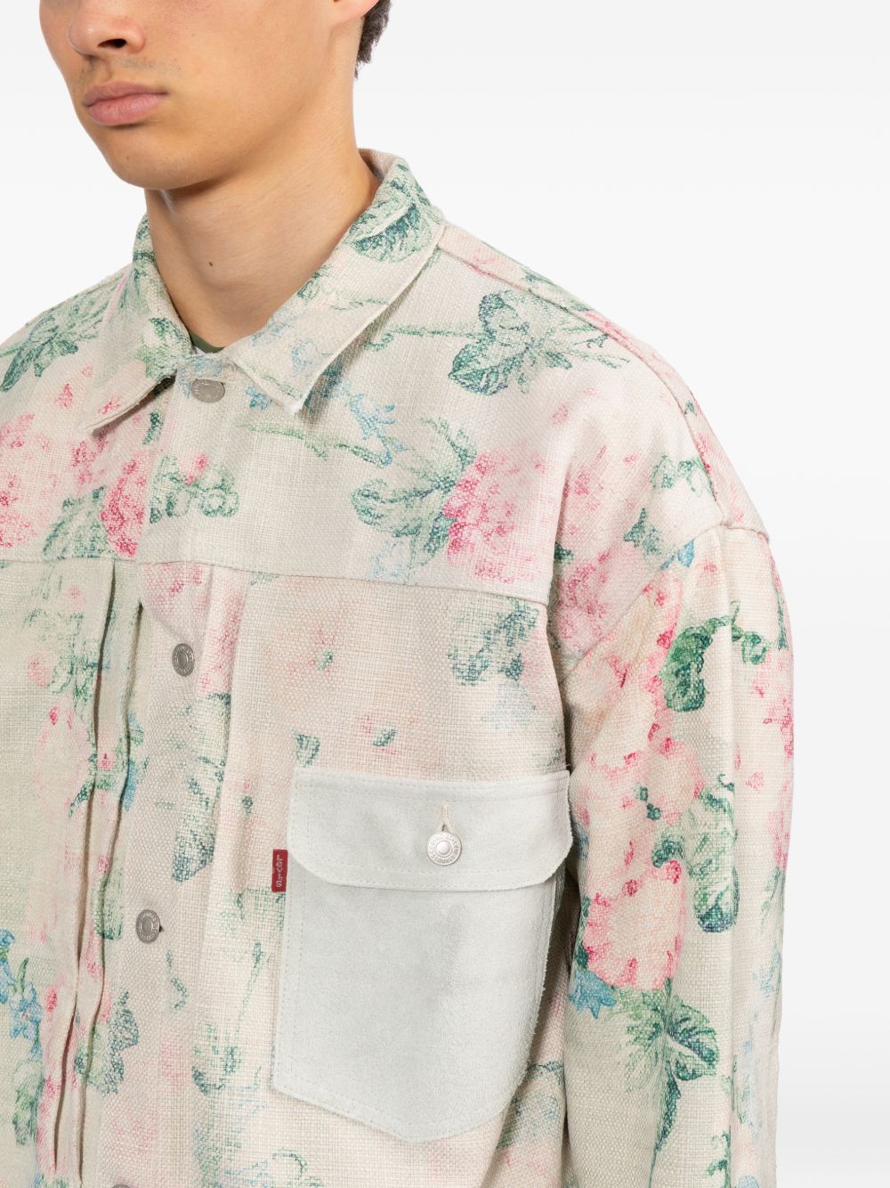 x Levi's rose-print jacket