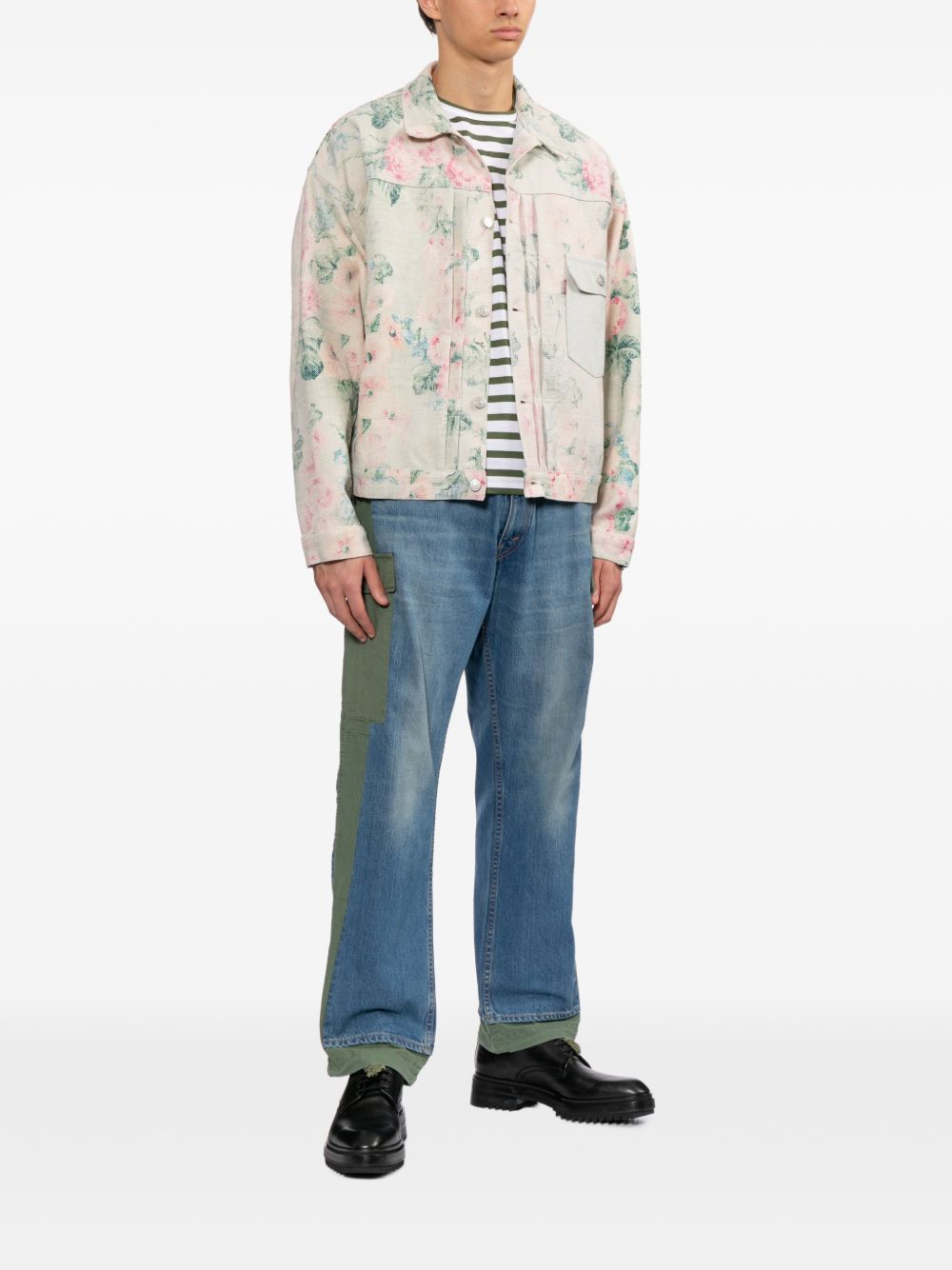 x Levi's rose-print jacket