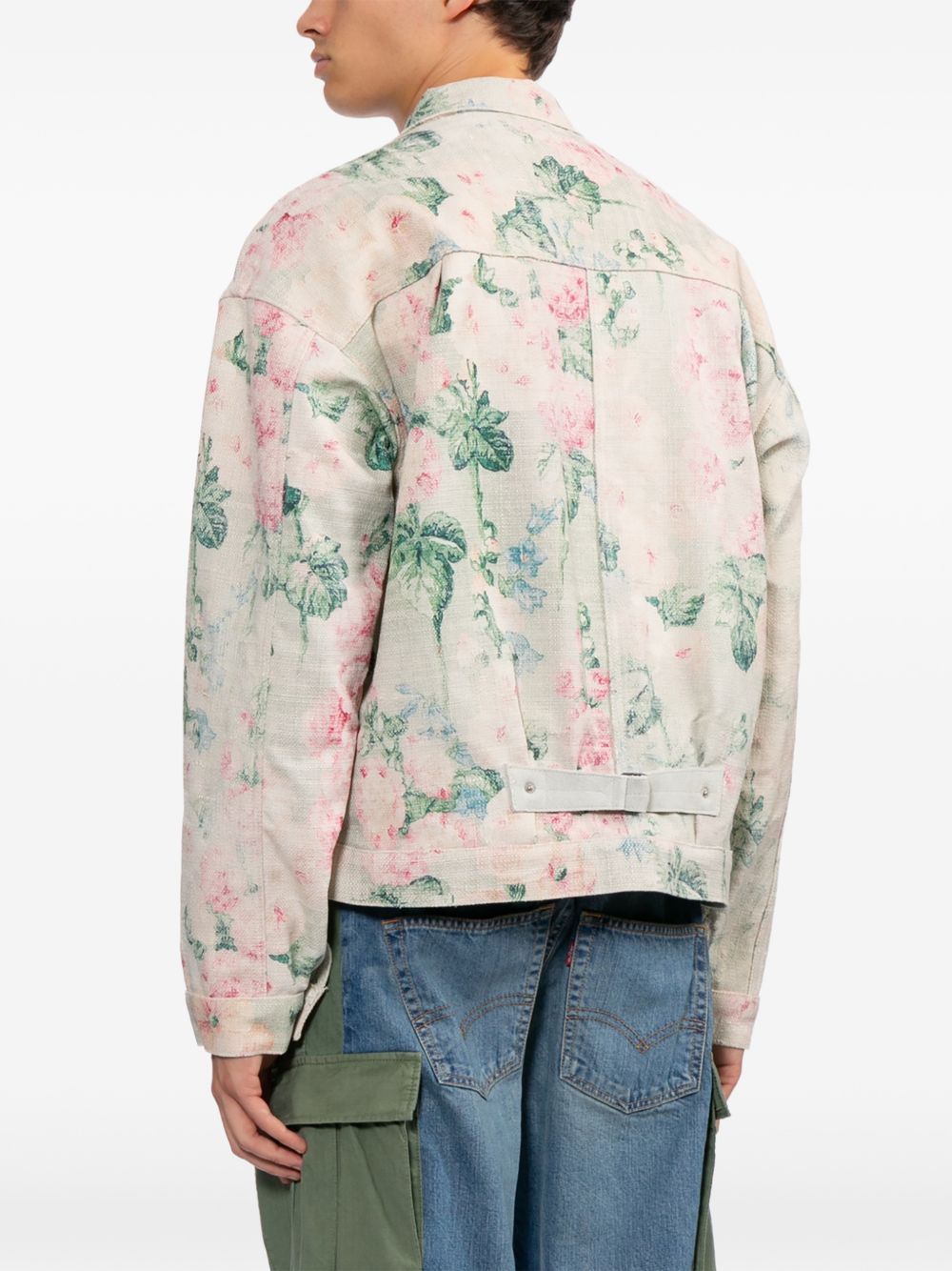x Levi's rose-print jacket