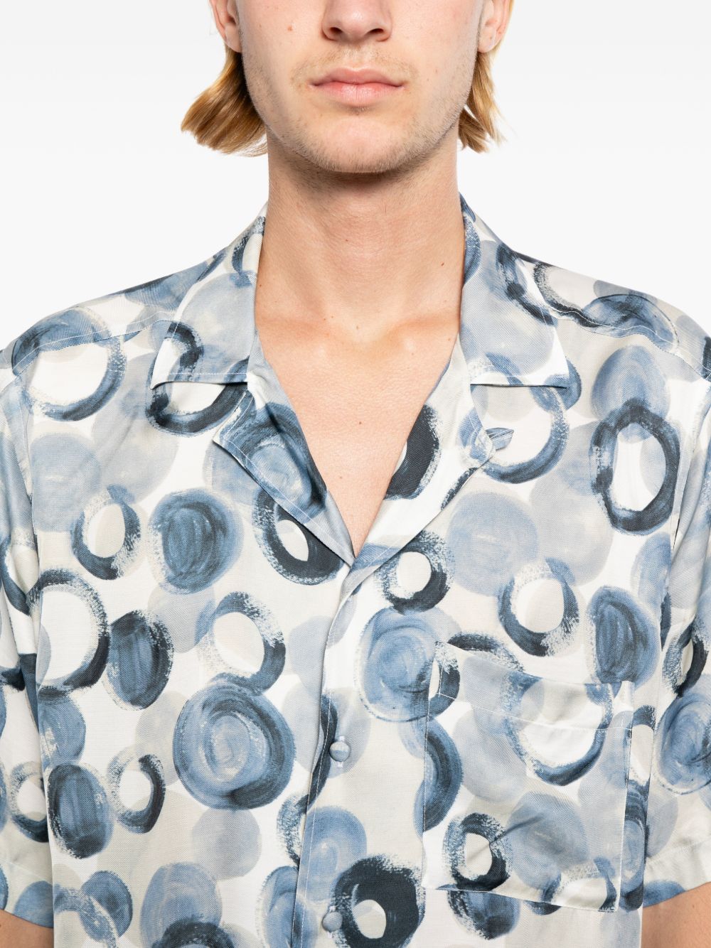 dot-print shirt