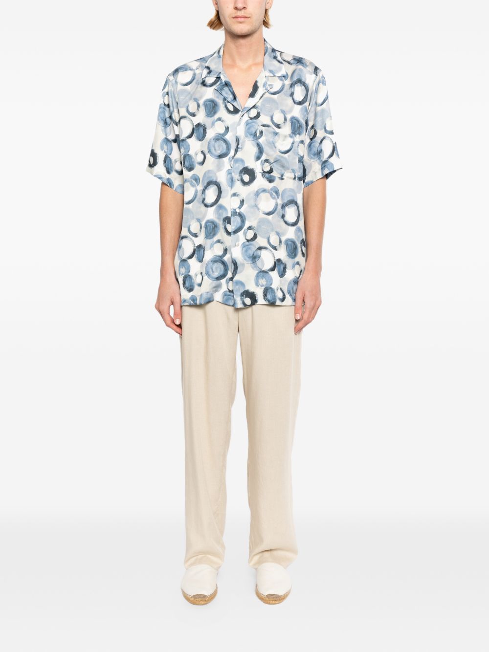 dot-print shirt