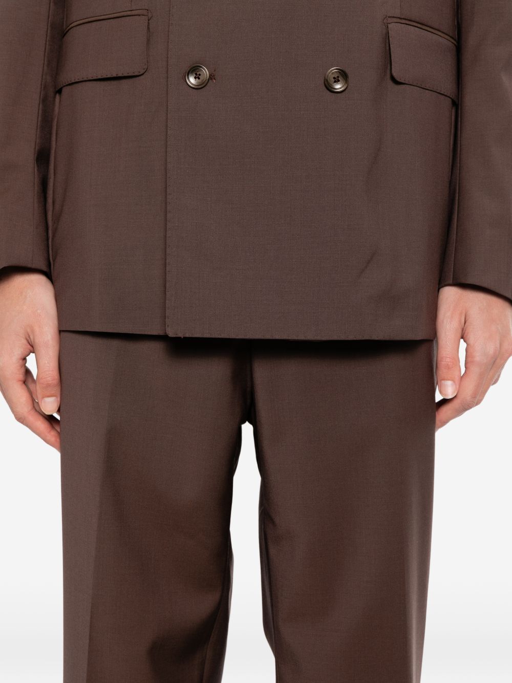 wool double-breasted suit