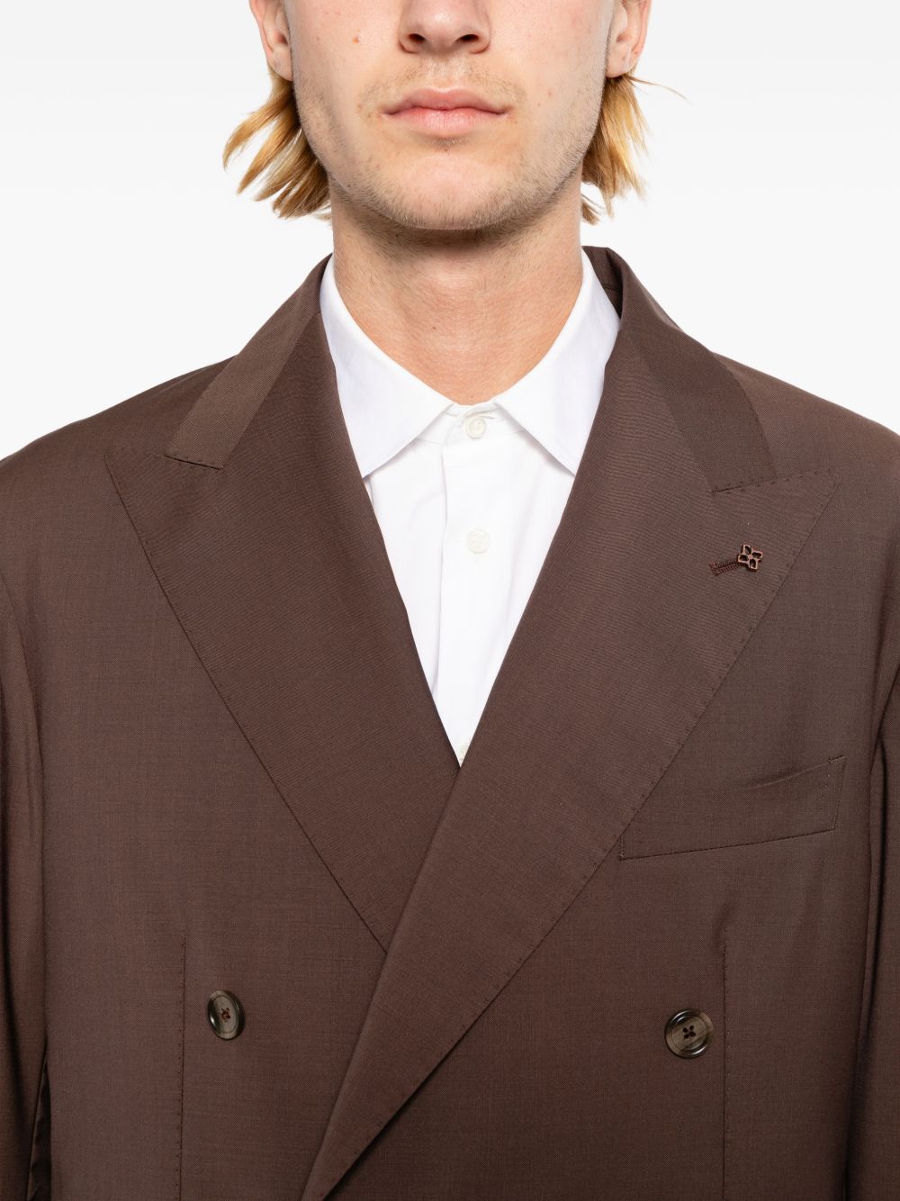 wool double-breasted suit