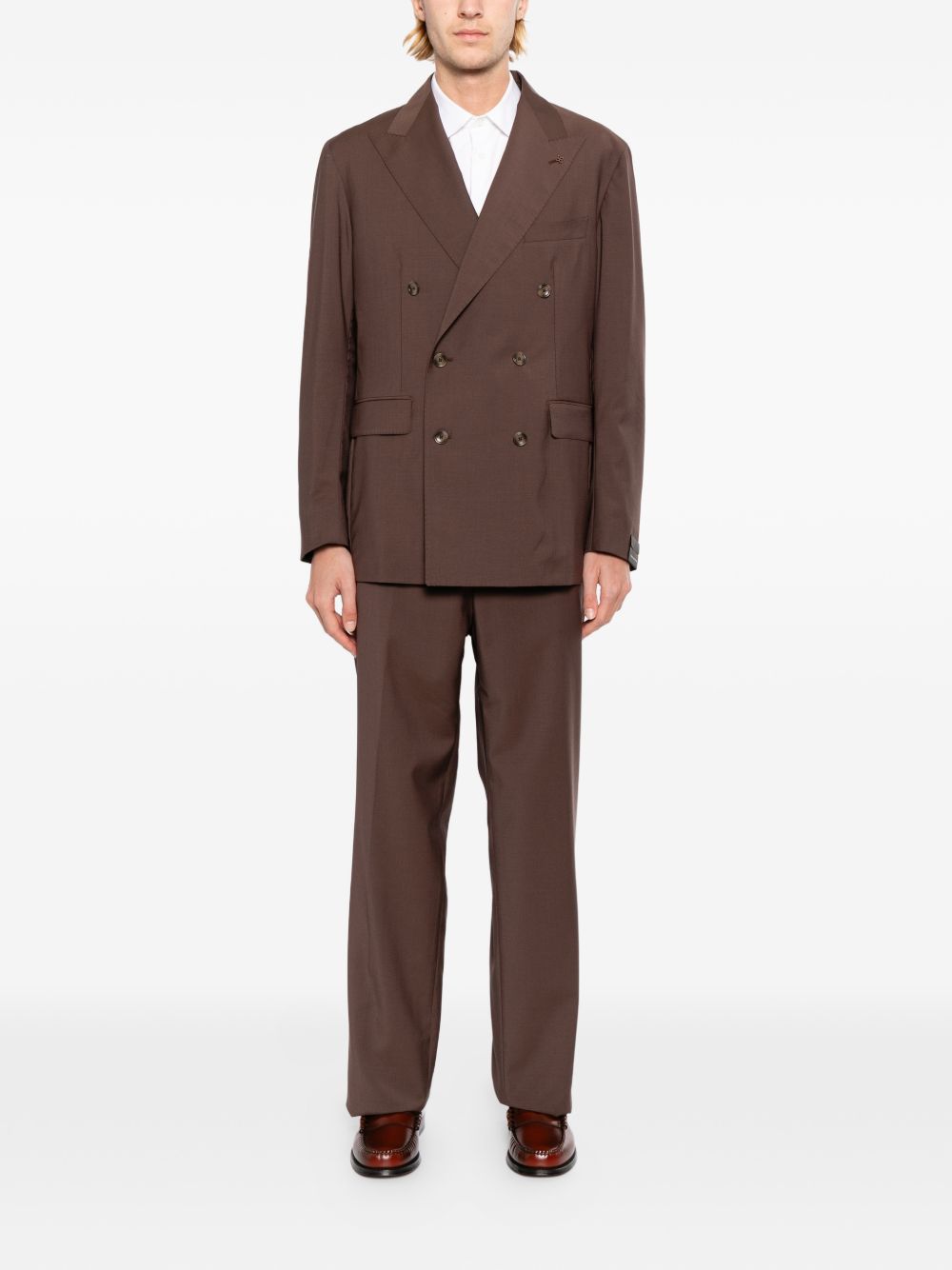 wool double-breasted suit