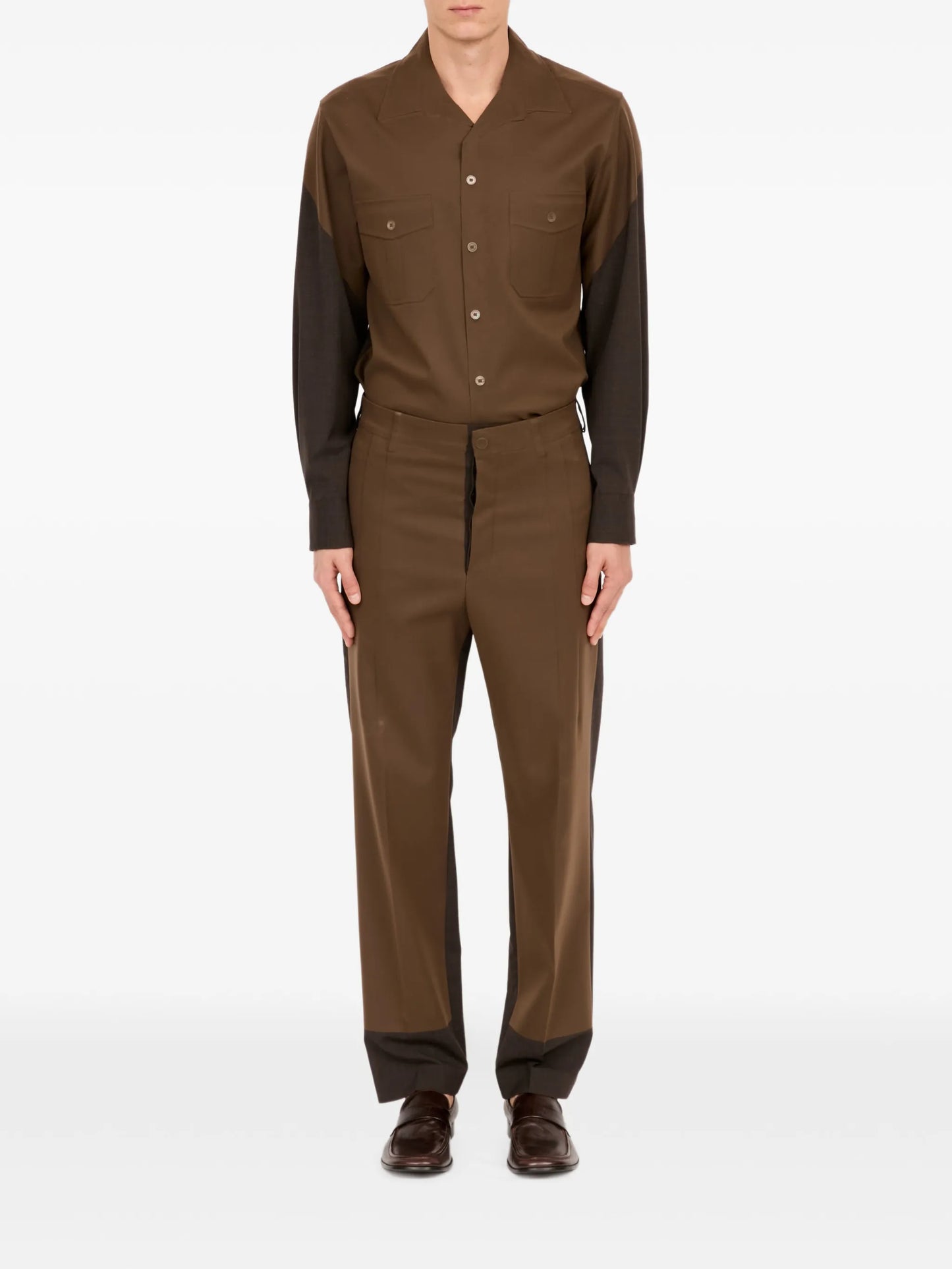 Colour-Block Tailored Trousers