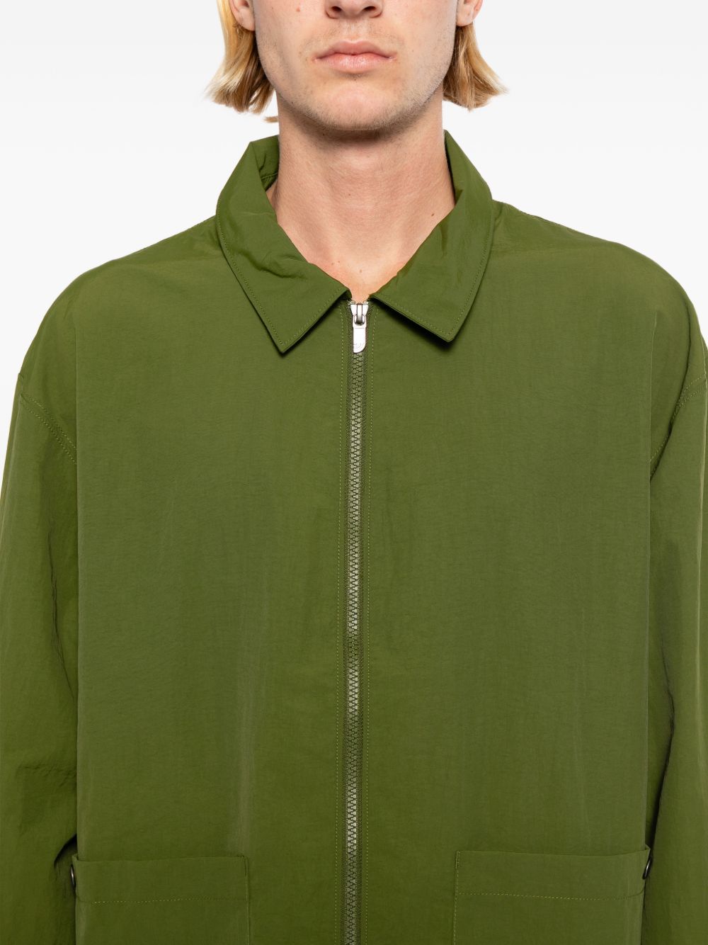Red Box Nylon Long-Sleeve Shirt