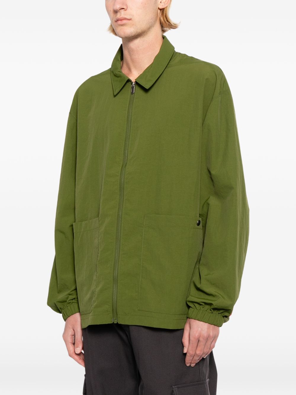 Red Box Nylon Long-Sleeve Shirt