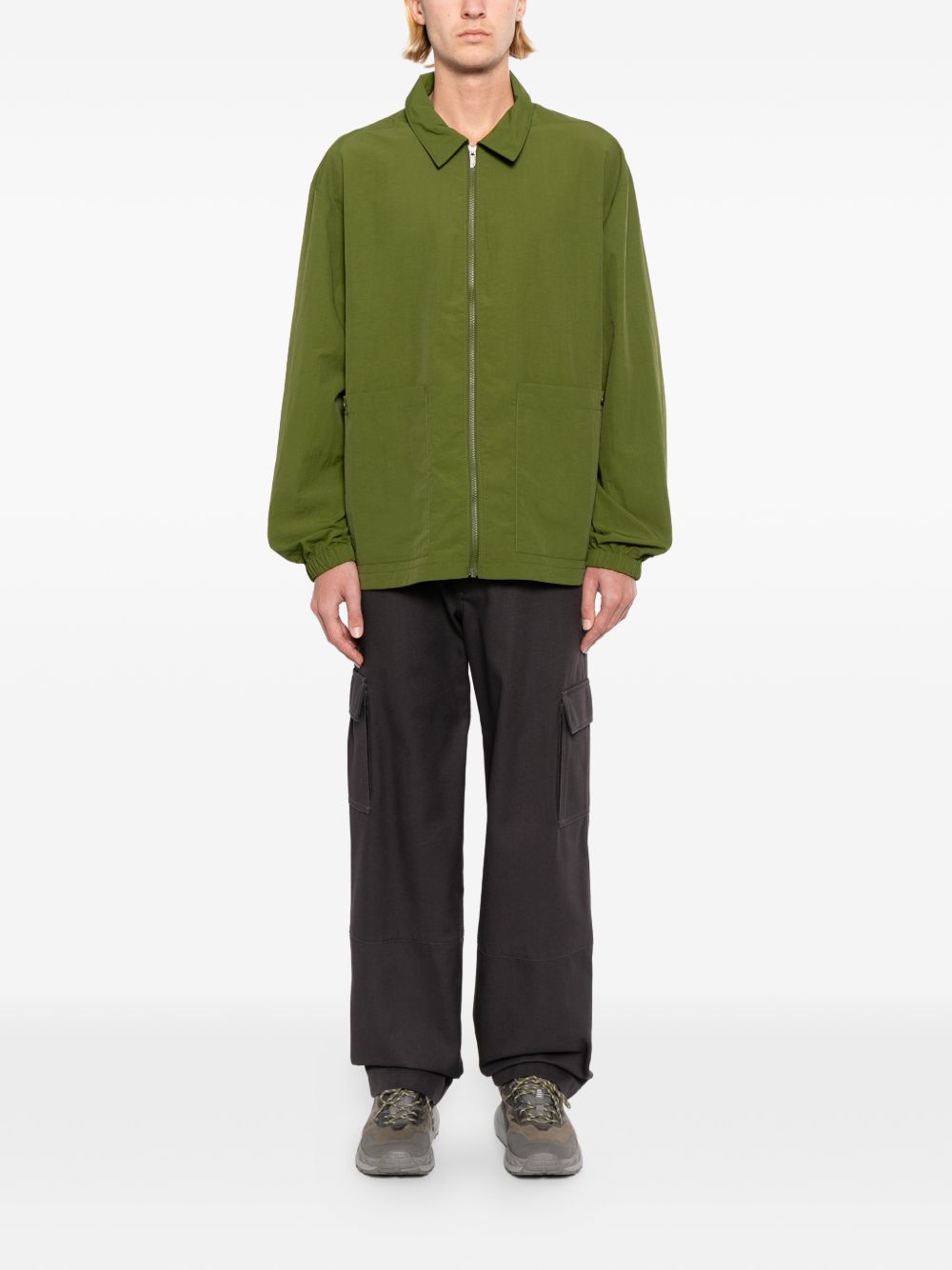 Red Box Nylon Long-Sleeve Shirt
