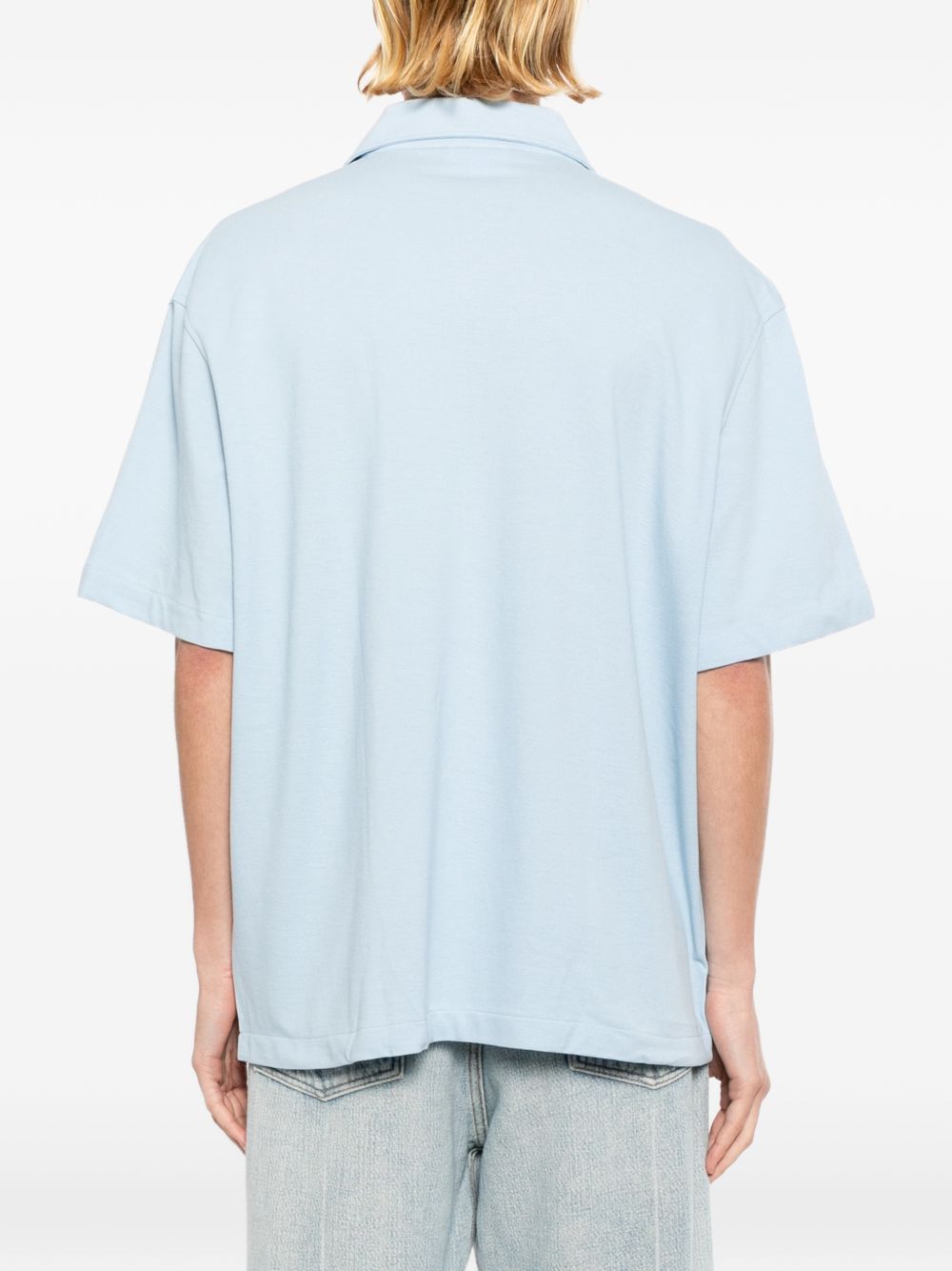 logo-embroidered shirt