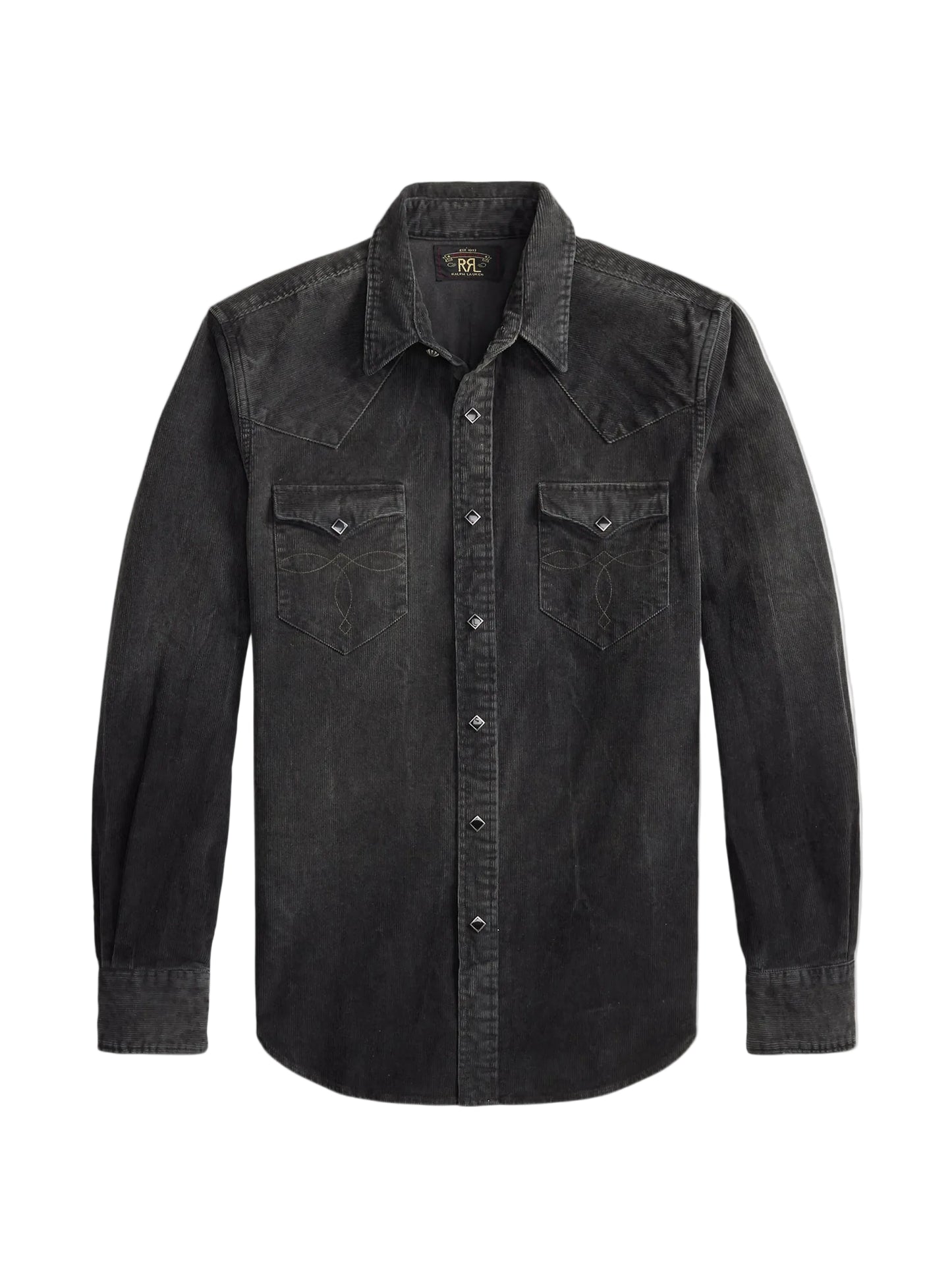 Corduroy Western-Style Stitched Yoke Shirt