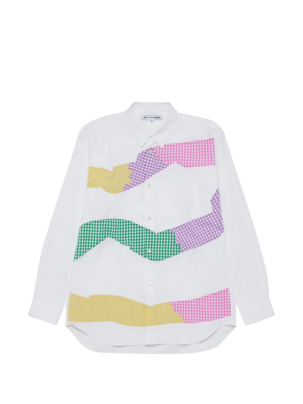 gingham patchwork shirt