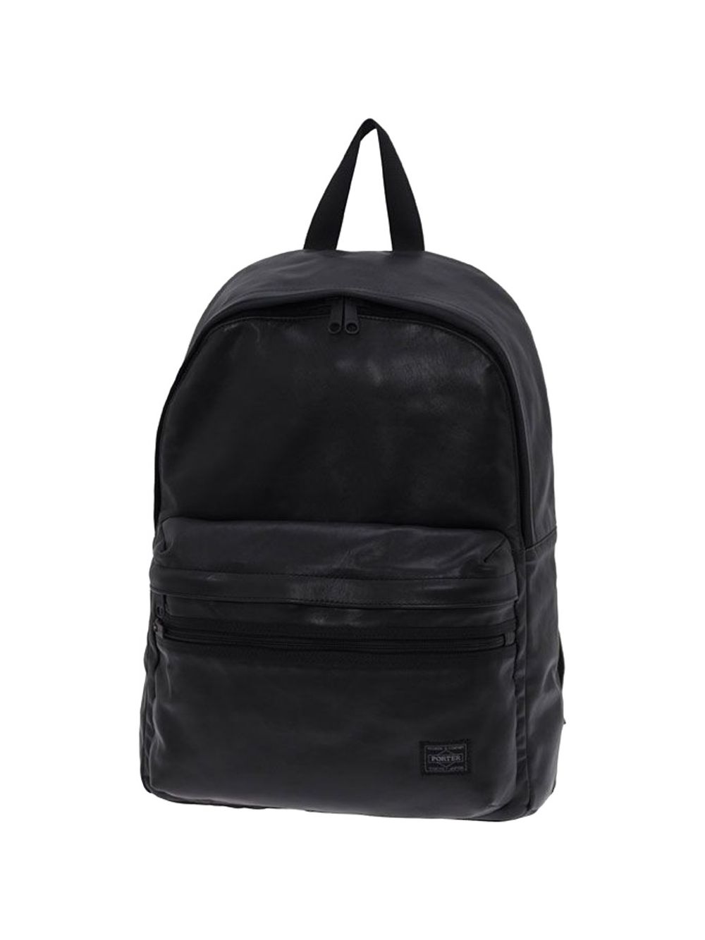 zip leather backpack