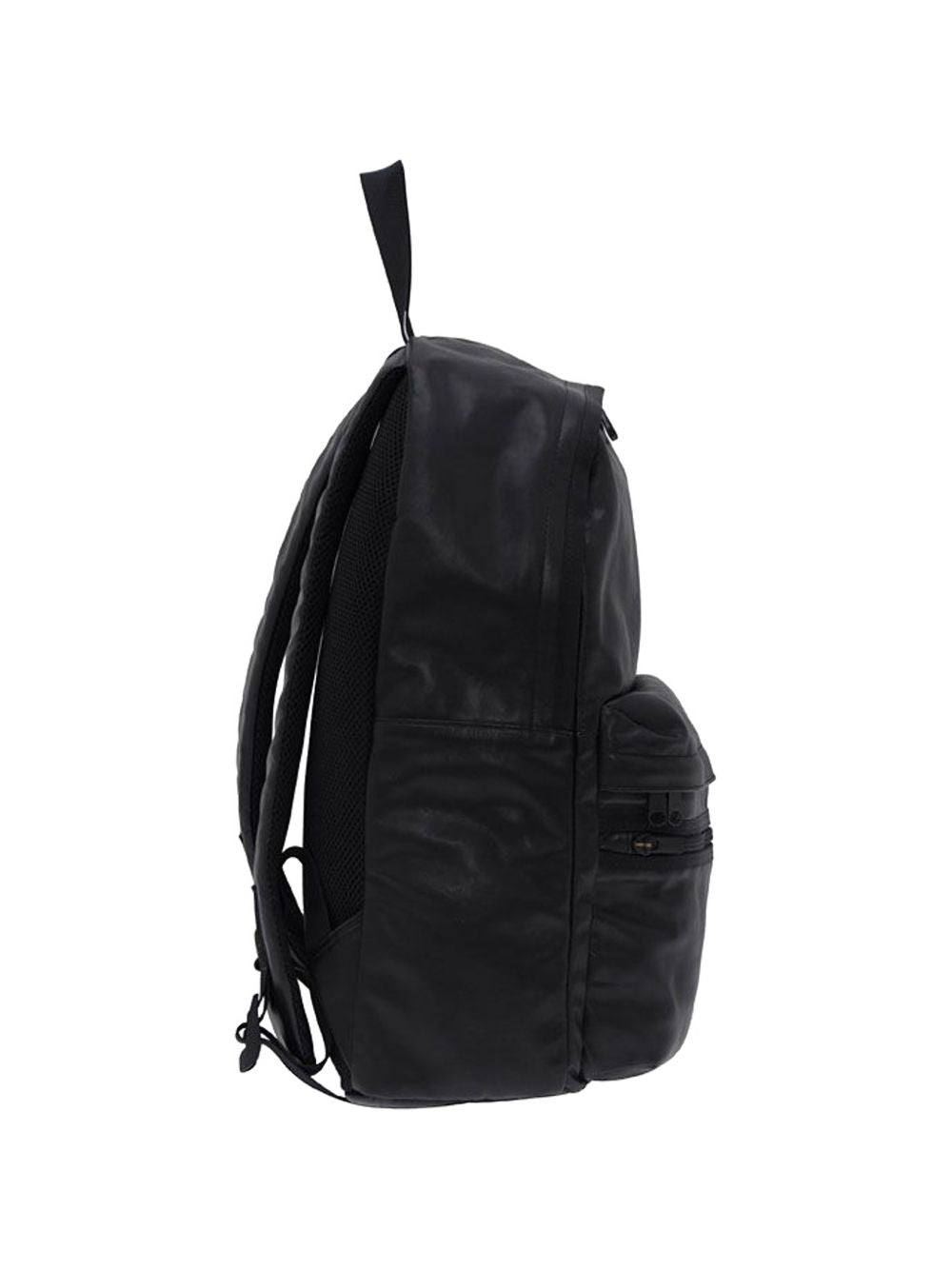zip leather backpack