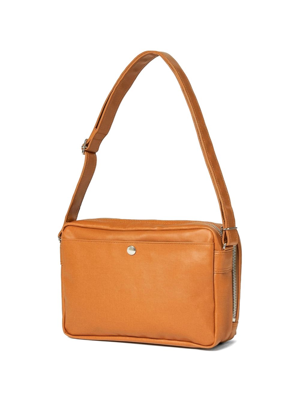 button flap shoulder bag