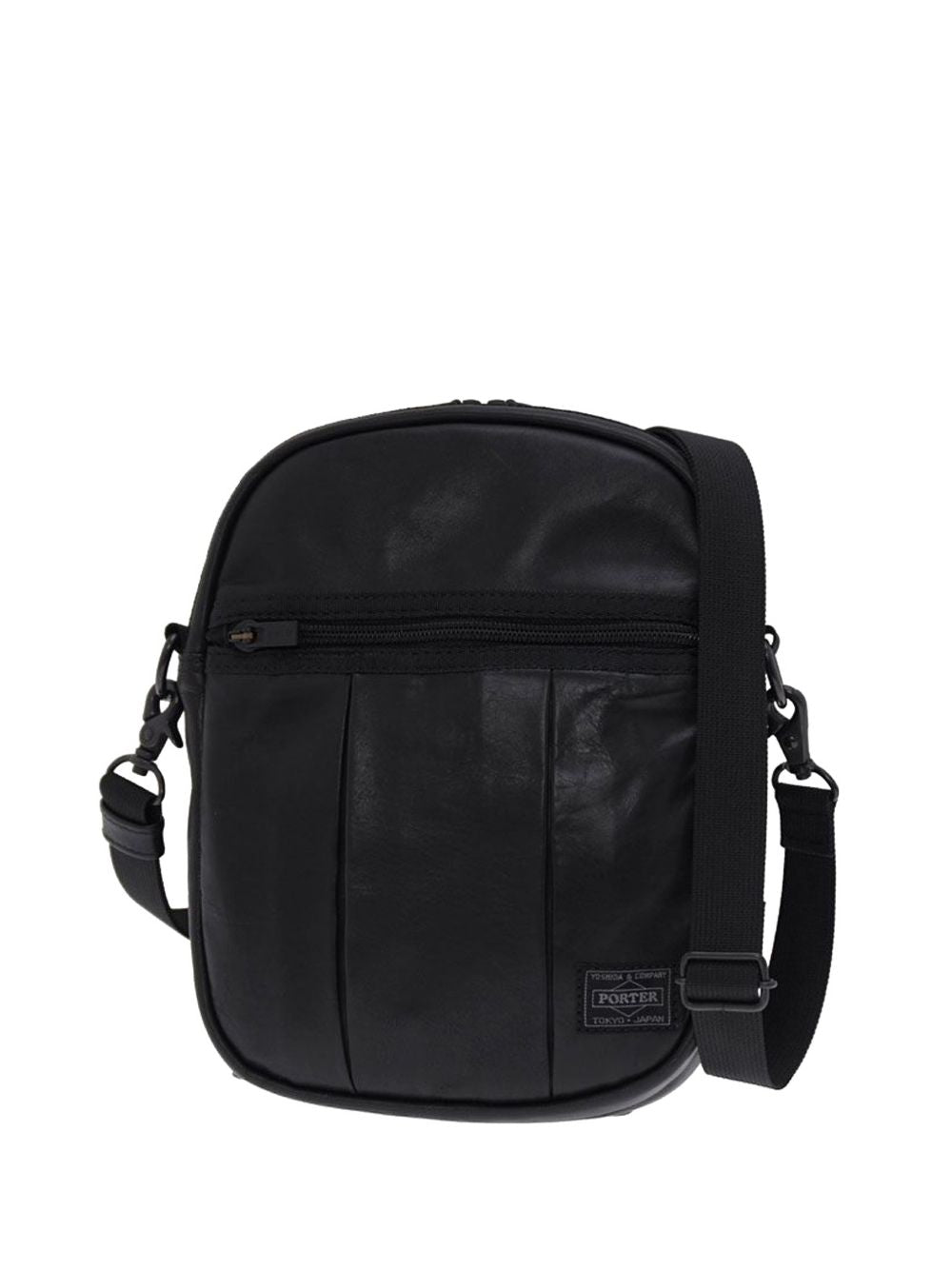 zip leather shoulder bag