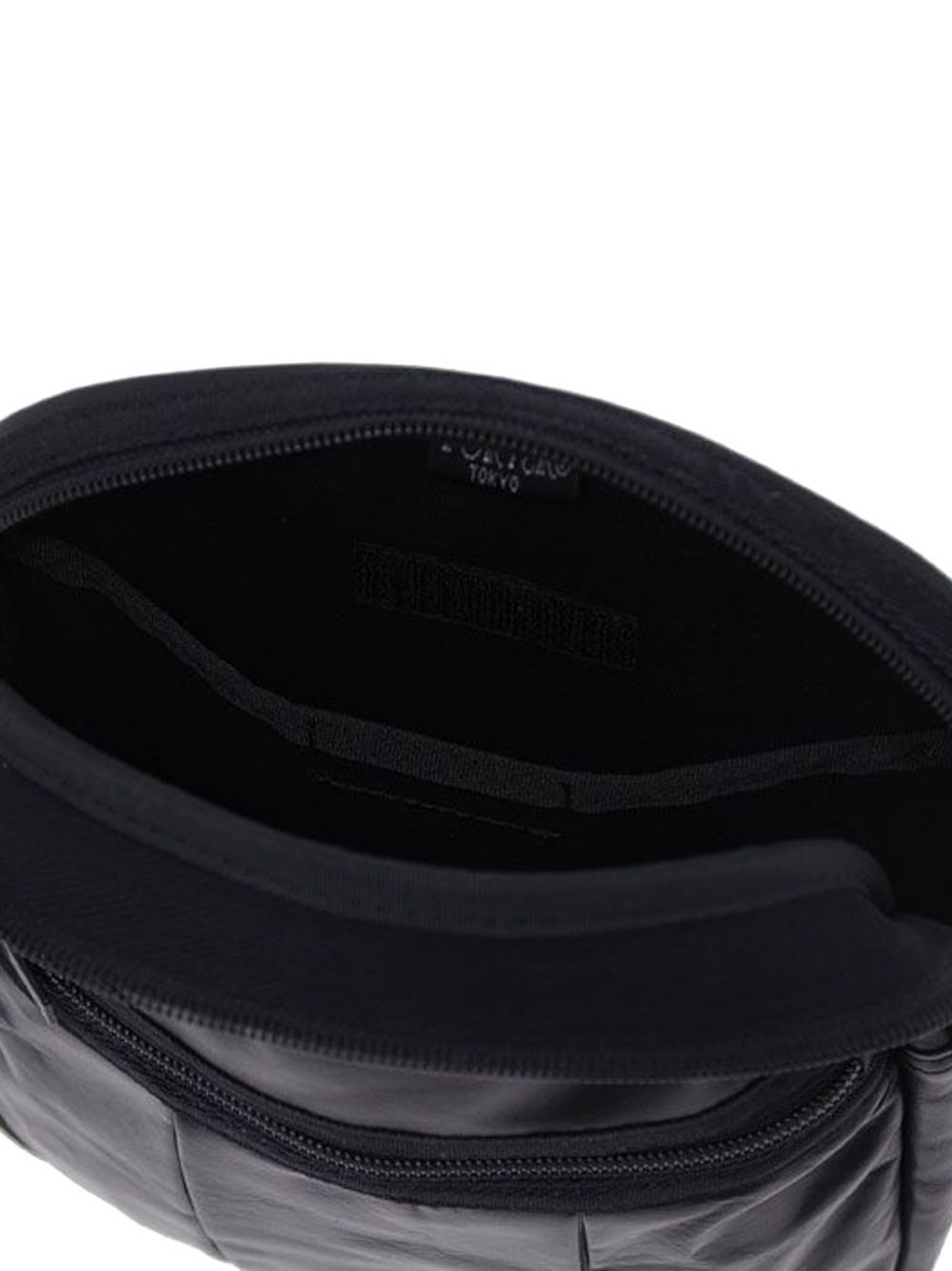 zip leather shoulder bag