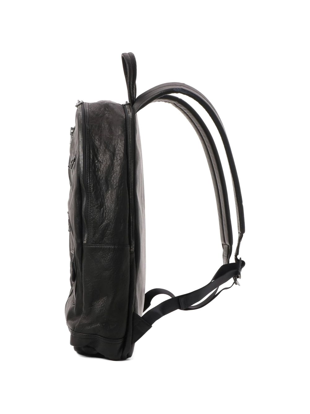 zip leather backpack