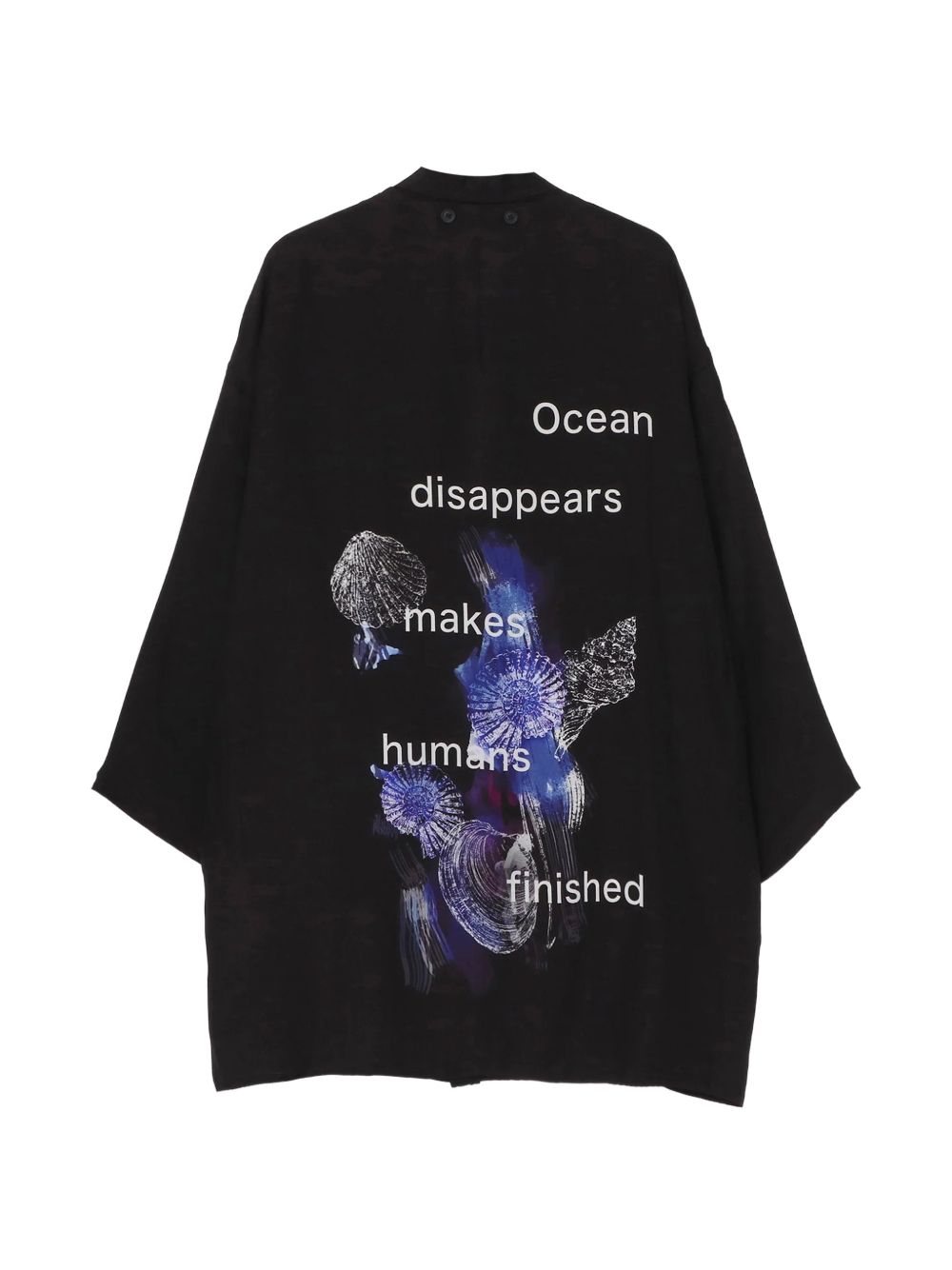 buttoned patterned silk jacket