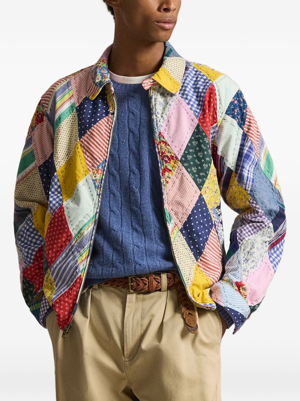 floral patchwork jacket