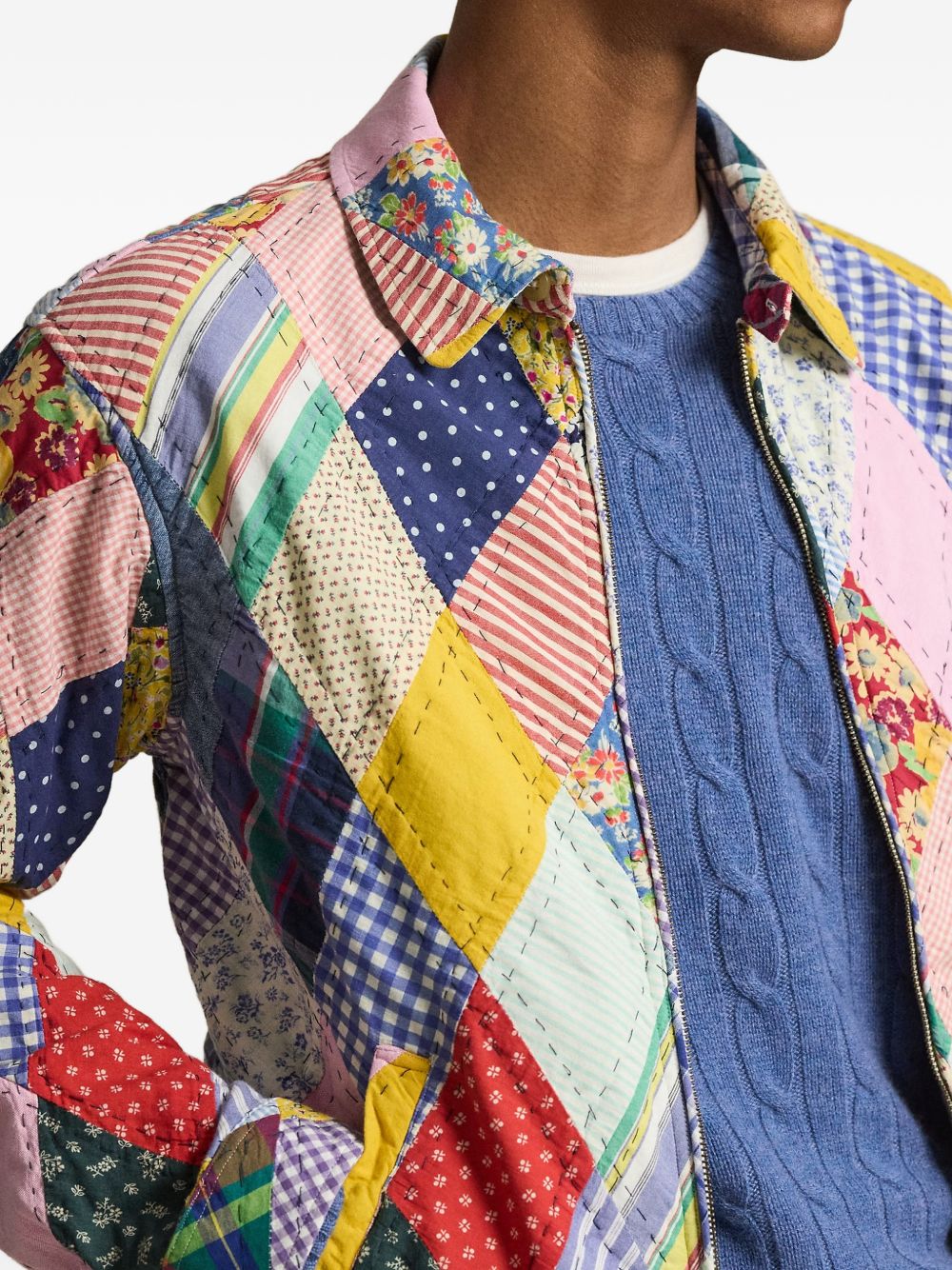 floral patchwork jacket