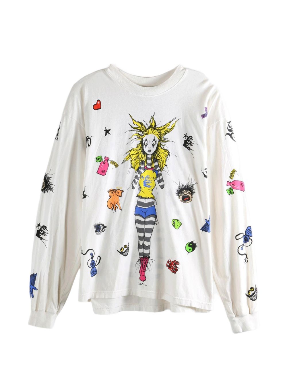 Down the Paradise Path graphic-print long-sleeve sweater