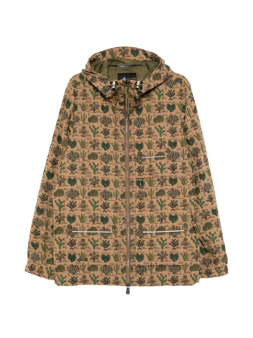 logo-patched graphic-print jacket